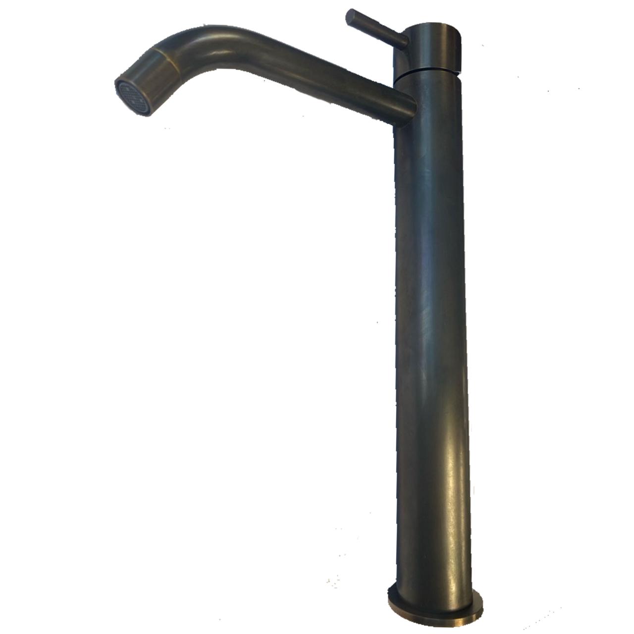 Lavabo Mira 050 håndvaskarmatur høj model, Bruneret massiv messing