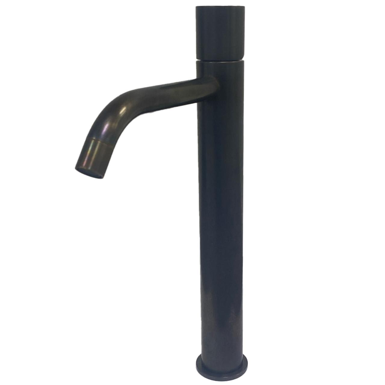 Lavabo Mira 070 håndvaskarmatur høj model, Bruneret massiv messing