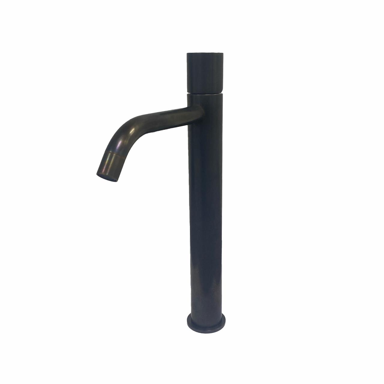 Mira 070 håndvaskarmatur høj model, Bruneret massiv messing