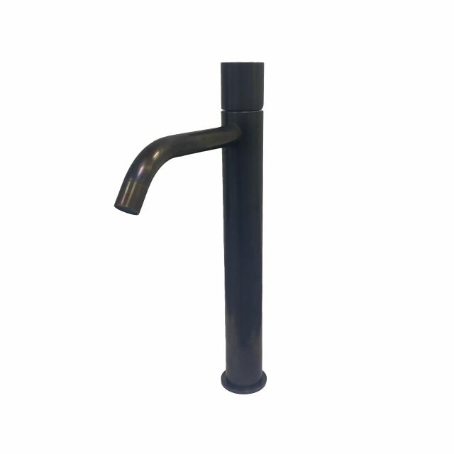 Mira 070 håndvaskarmatur høj model, Bruneret massiv messing