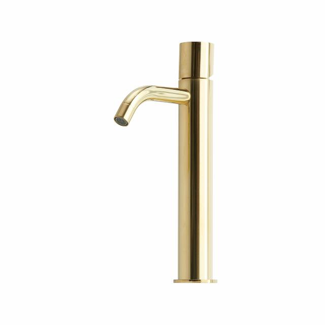 Mira 070 håndvaskarmatur høj model, Massiv messing