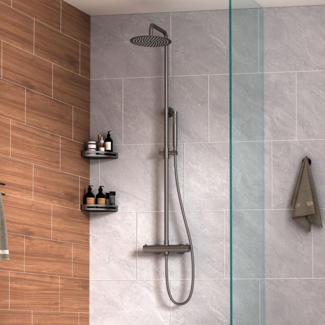 Lavabo Argo RS komplet brusesystem, PVD Gunmetal