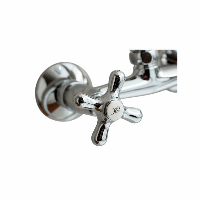 Retro komplet to-grebs brusesæt, Krom