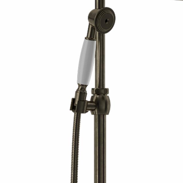 Retro komplet to-grebs brusesæt, Bruneret massiv messing