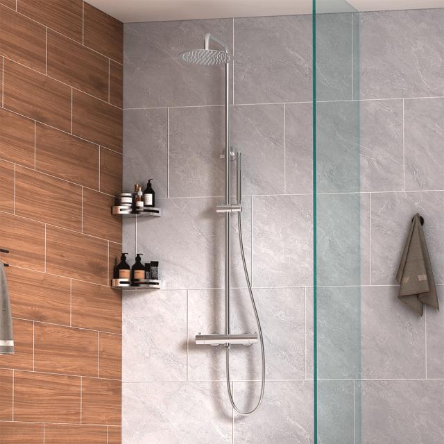 Studio komplet brusesæt, Børstet rustfrit stål