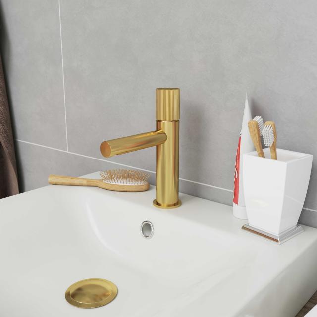 Luna pop-up bundventil, Massiv messing