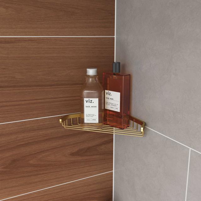 Luna hjørnetrådkurv, Massiv messing