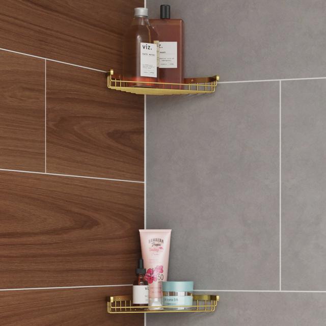 Luna hjørnetrådkurv, Massiv messing