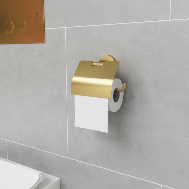 Lavabo Luna toiletpapirholder m/låg, Massiv messing