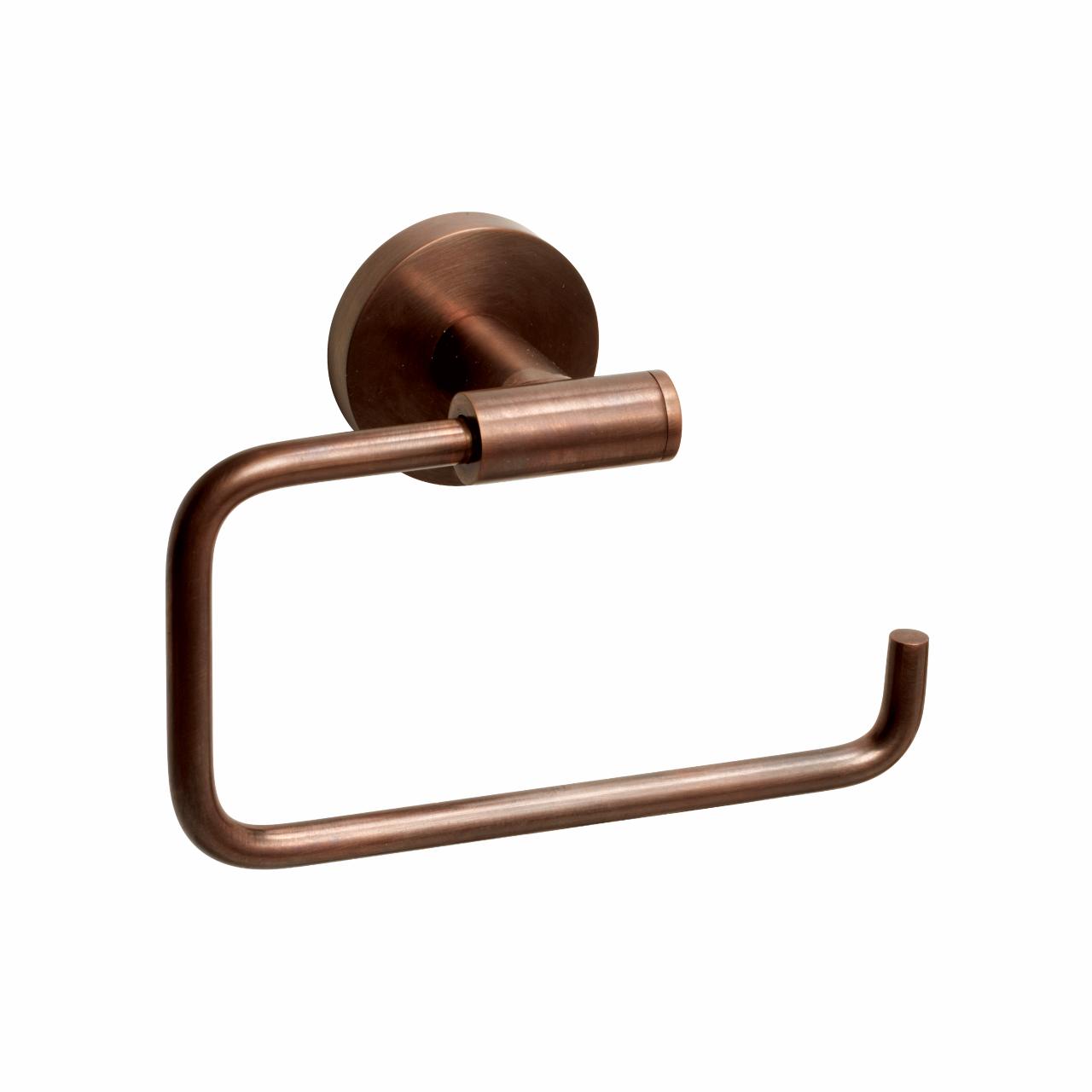 Luna toiletpapirholder, Bruneret massiv messing