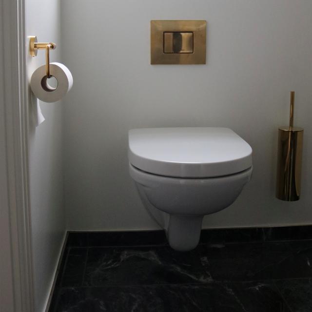 Luna toiletpapirholder, Massiv messing