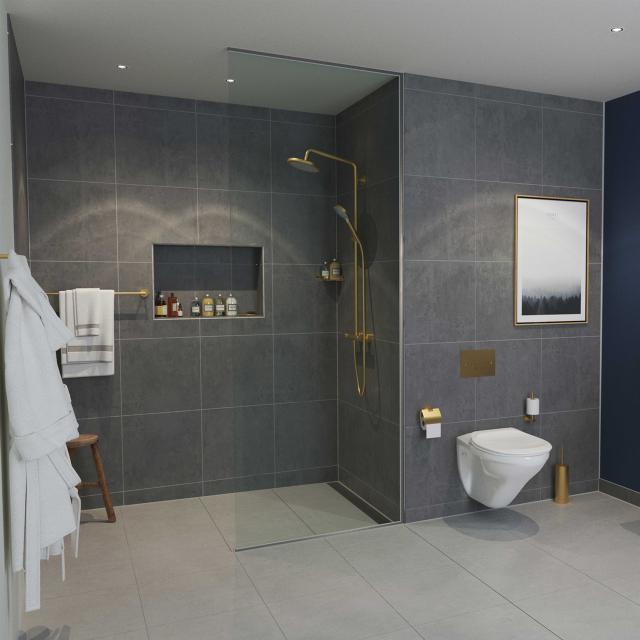 Luna håndklædestang 600 mm, Massiv messing