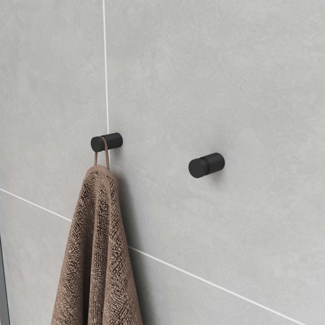 Luna håndklædekroge lille 2 stk, Matsort