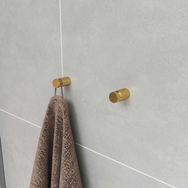 Lavabo Luna håndklædekroge lille 2 stk, Massiv messing