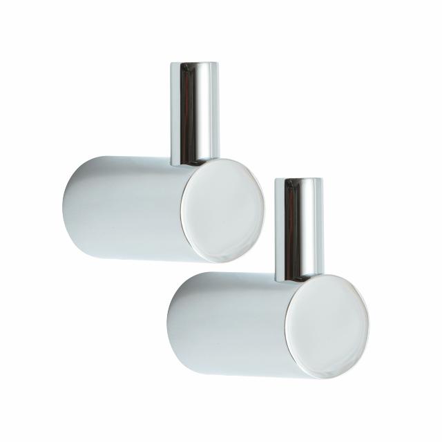 Luna håndklædekroge mellem 2 stk, Krom