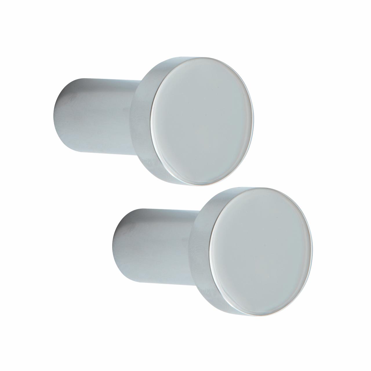 Luna håndklædekroge stor 2 stk, Krom