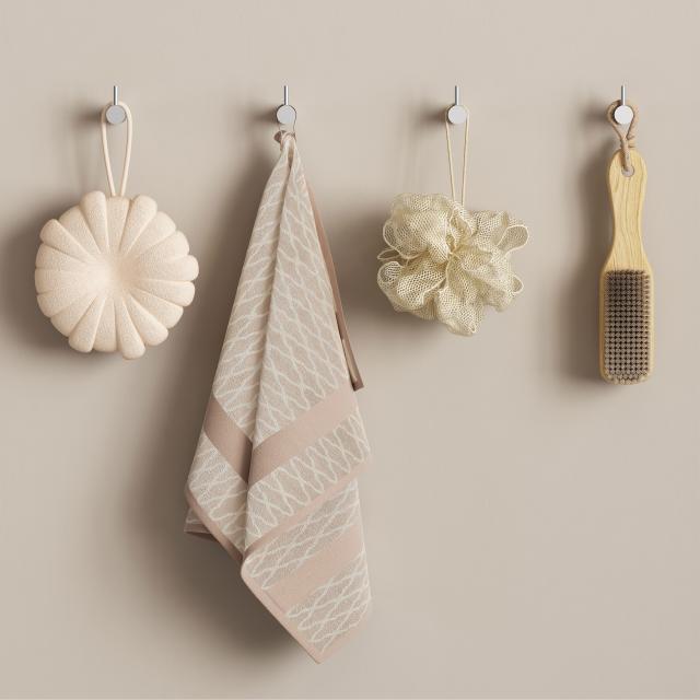 Luna håndklædekroge 2 stk, Krom