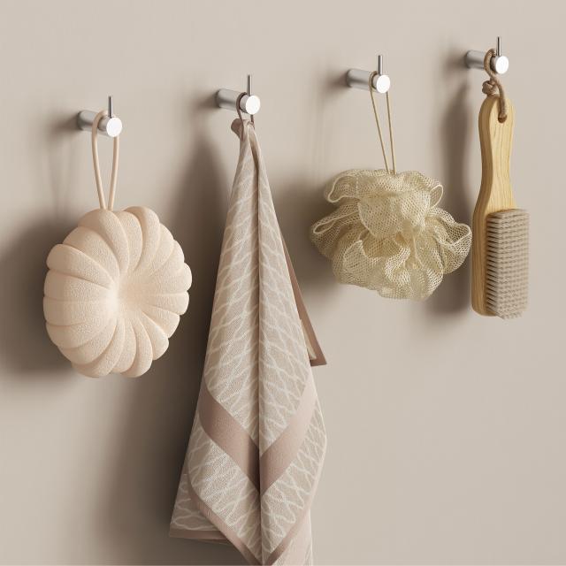 Luna håndklædekroge 2 stk, Krom