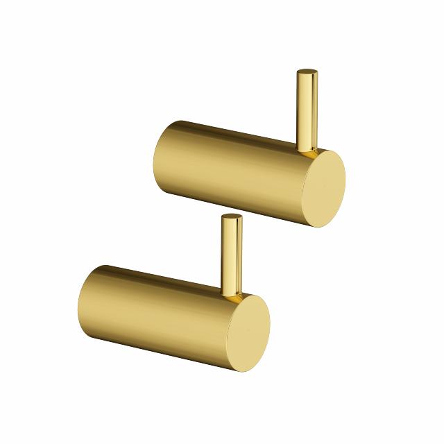 Luna håndklædekroge 2 stk, Massiv messing