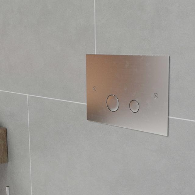 Luna skylleplade t/indbygningscisterne, Krom