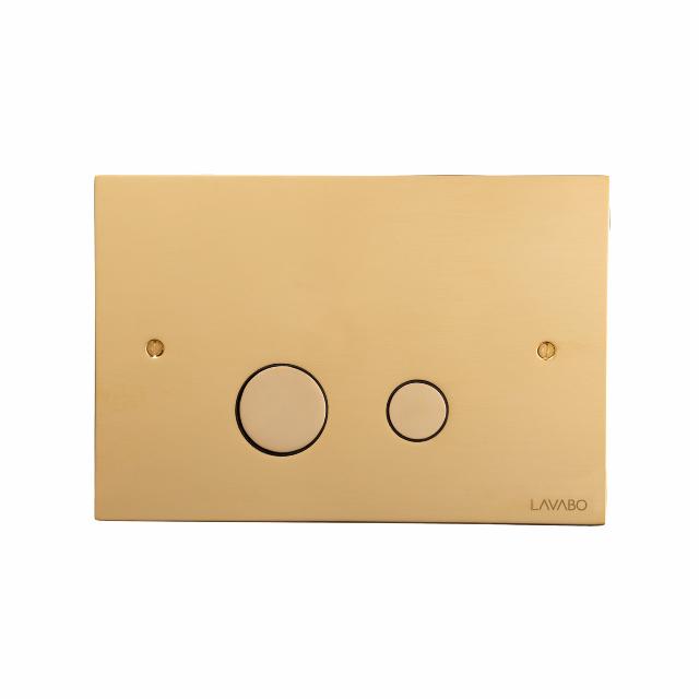 Luna skylleplade t/indbygningscisterne, Massiv messing