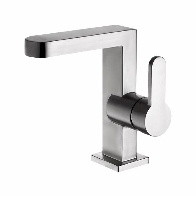 Primy Square håndvaskarmatur, Rustfrit stål