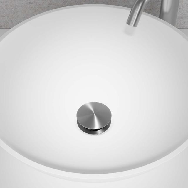 Primy Steel universal pop-up bundventil, Rustfrit stål