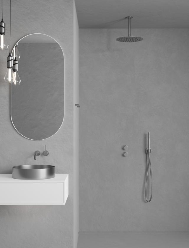 Primy Steel Harmonized 1 indbygningsarmatur til håndvask, Rustfrit stål