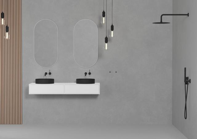 Primy Harmonized 1 indbygningsarmatur til håndvask, Coal