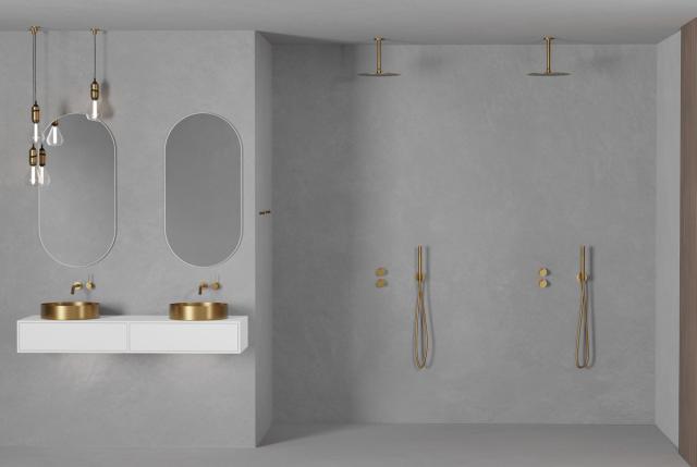 Primy Steel Harmonized 1 indbygningsarmatur til håndvask, Sand