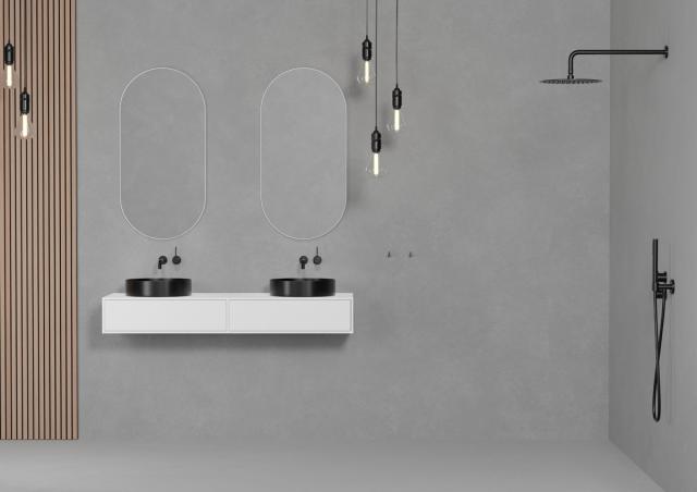 Primy Steel Harmonized 1 indbygningsarmatur til håndvask, Shadow