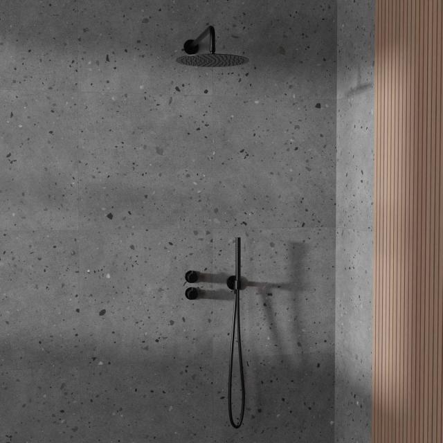 Primy Steel Harmonized 2x komplet indbygningsbrusesæt m/vægbruser, Shadow
