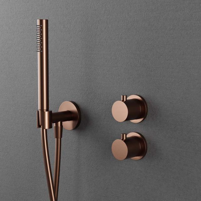 Primy Steel Harmonized 2y komplet bruseindbygningssæt m/loftbruser, Amber