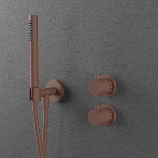 Primy Harmonized 2z komplet bruseindbygningssæt m/loftbruser (lang), Rust