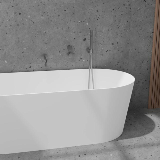 Primy Steel Harmonized 4 komplet indbygningsbrusesæt m/håndbruser og kartud, Rustfrit stål