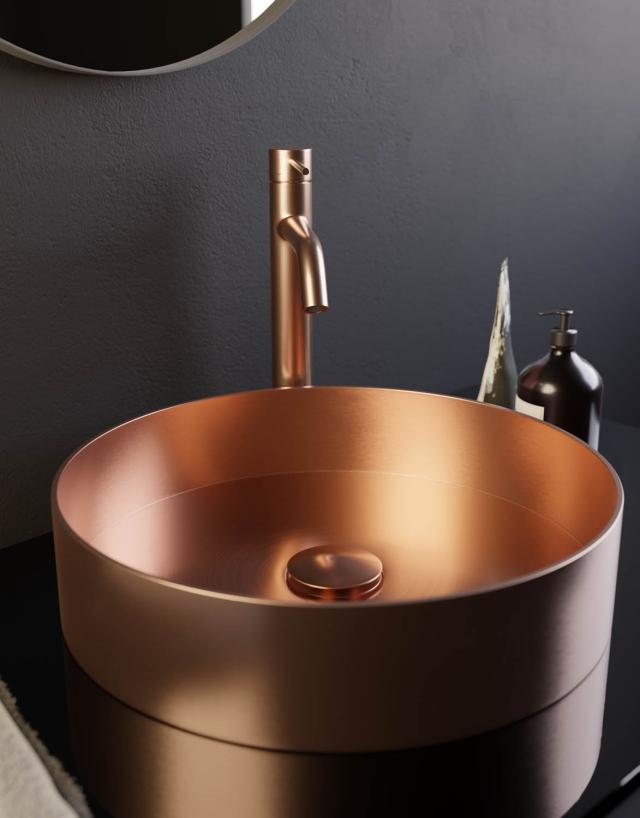 Primy Steel Rare R stålhåndvask, Amber