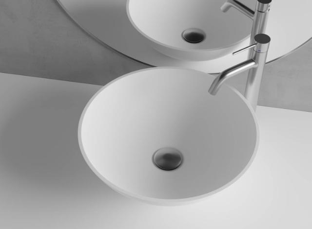 Primy R1 Solid Surface håndvask, Hvid