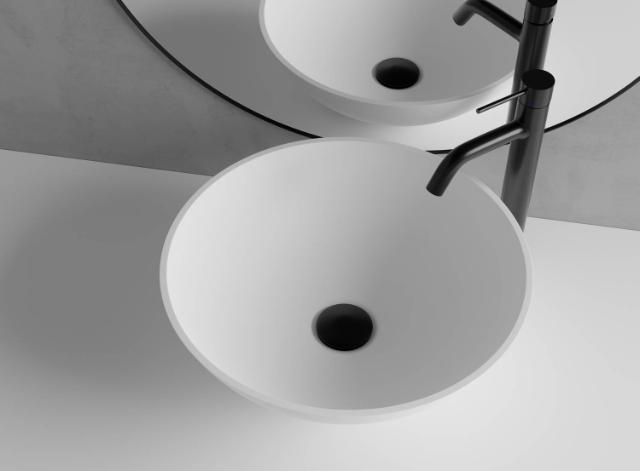 Primy R1 Solid Surface håndvask, Hvid
