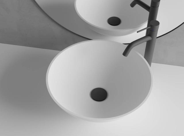 Primy R1 Solid Surface håndvask, Hvid