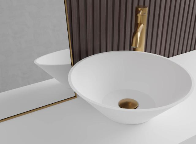 Primy R3 Solid Surface håndvask  Hvid