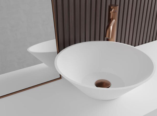 Primy R3 Solid Surface håndvask  Hvid