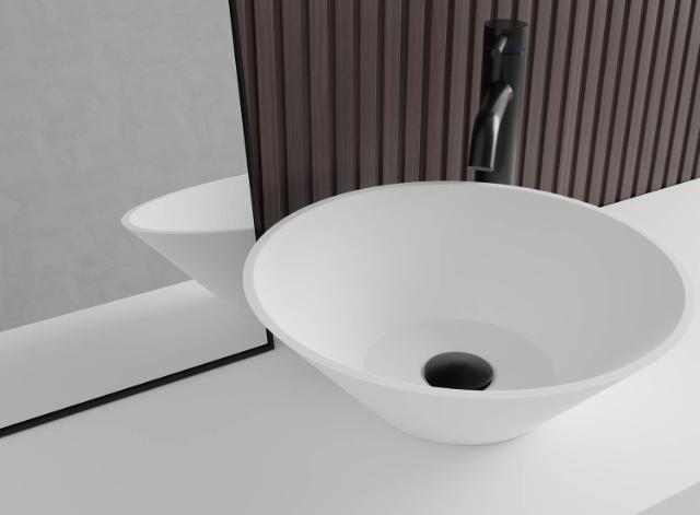 Primy R3 Solid Surface håndvask  Hvid