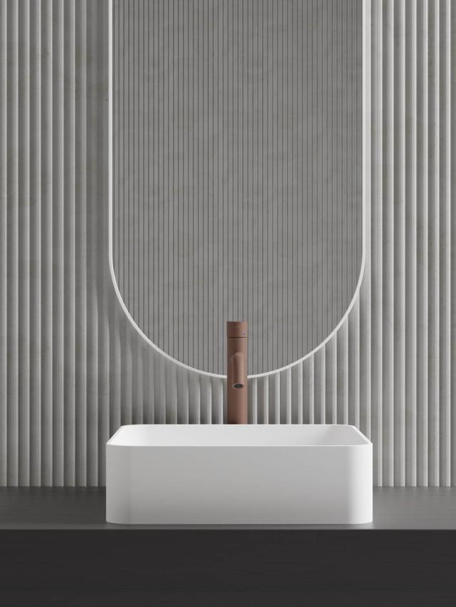 Primy S1 Solid Surface håndvask, Hvid