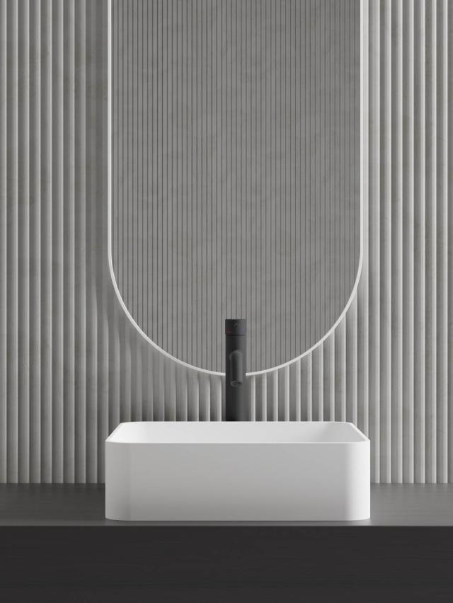Primy S1 Solid Surface håndvask, Hvid
