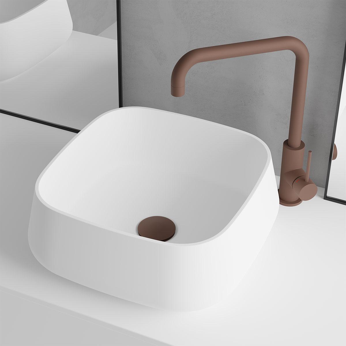 Primy S3 Solid Surface håndvask  Hvid