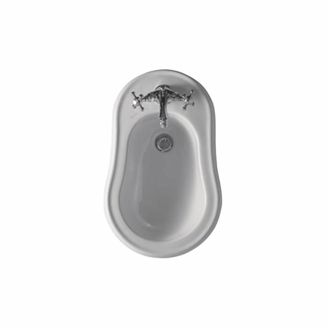 Retro fritstående bidét, Hvid