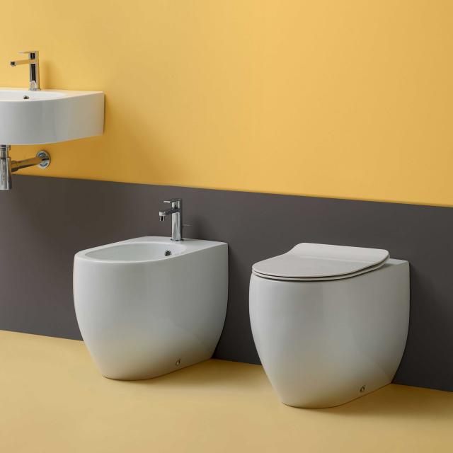 Flo 52 gulvstående BTW-bidét, Hvid