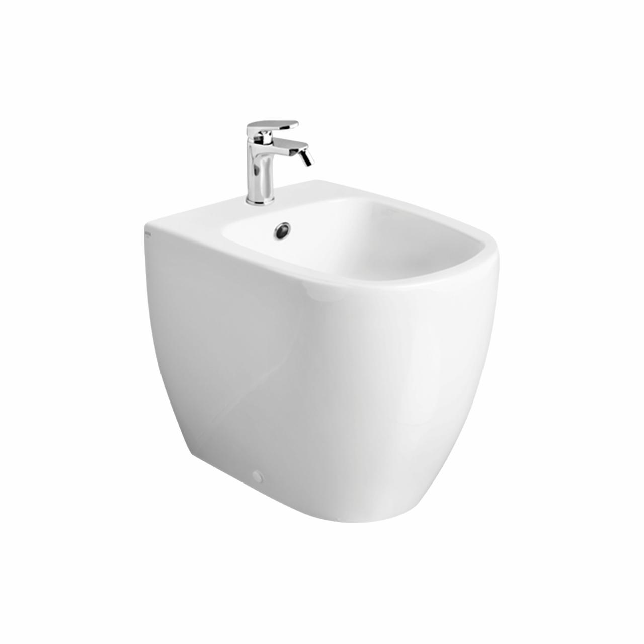 Glomp gulvstående BTW-bidét, Hvid