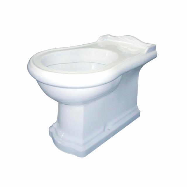 Retro gulvstående BTW-bidét, Hvid