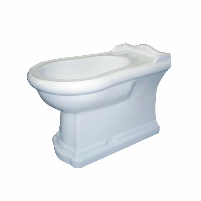 Retro gulvstående BTW-bidét, Hvid